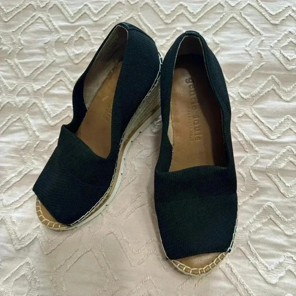 Gentle Souls Womens Elyssa Black Espadrilles Size 6 Medium SUPER COMFORTABLE - Picture 10 of 11